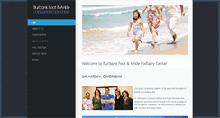 Desktop Screenshot of burbankfootdoctor.com